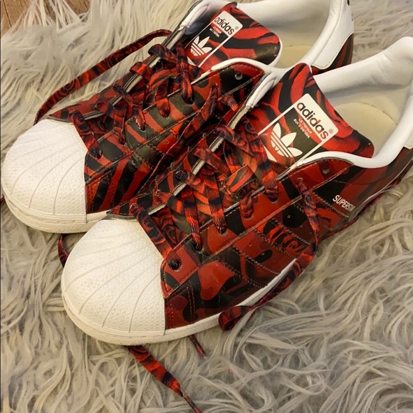 adidas red rose shoes